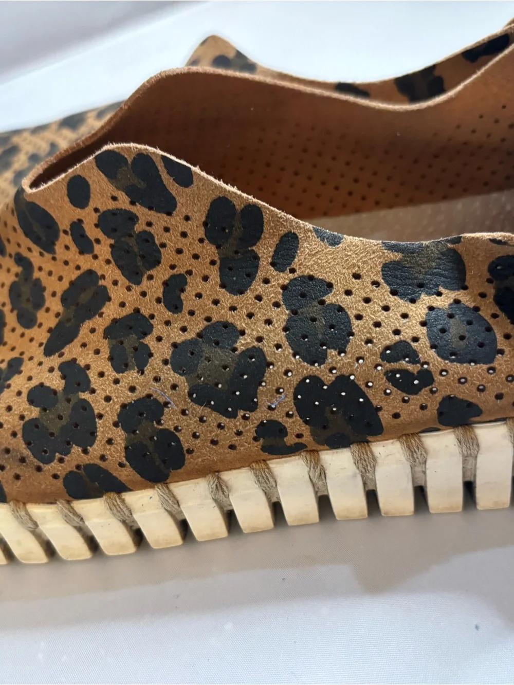 Isla Jacobson Leopard Print Suede Slip-On Sneakers in Brown and Black